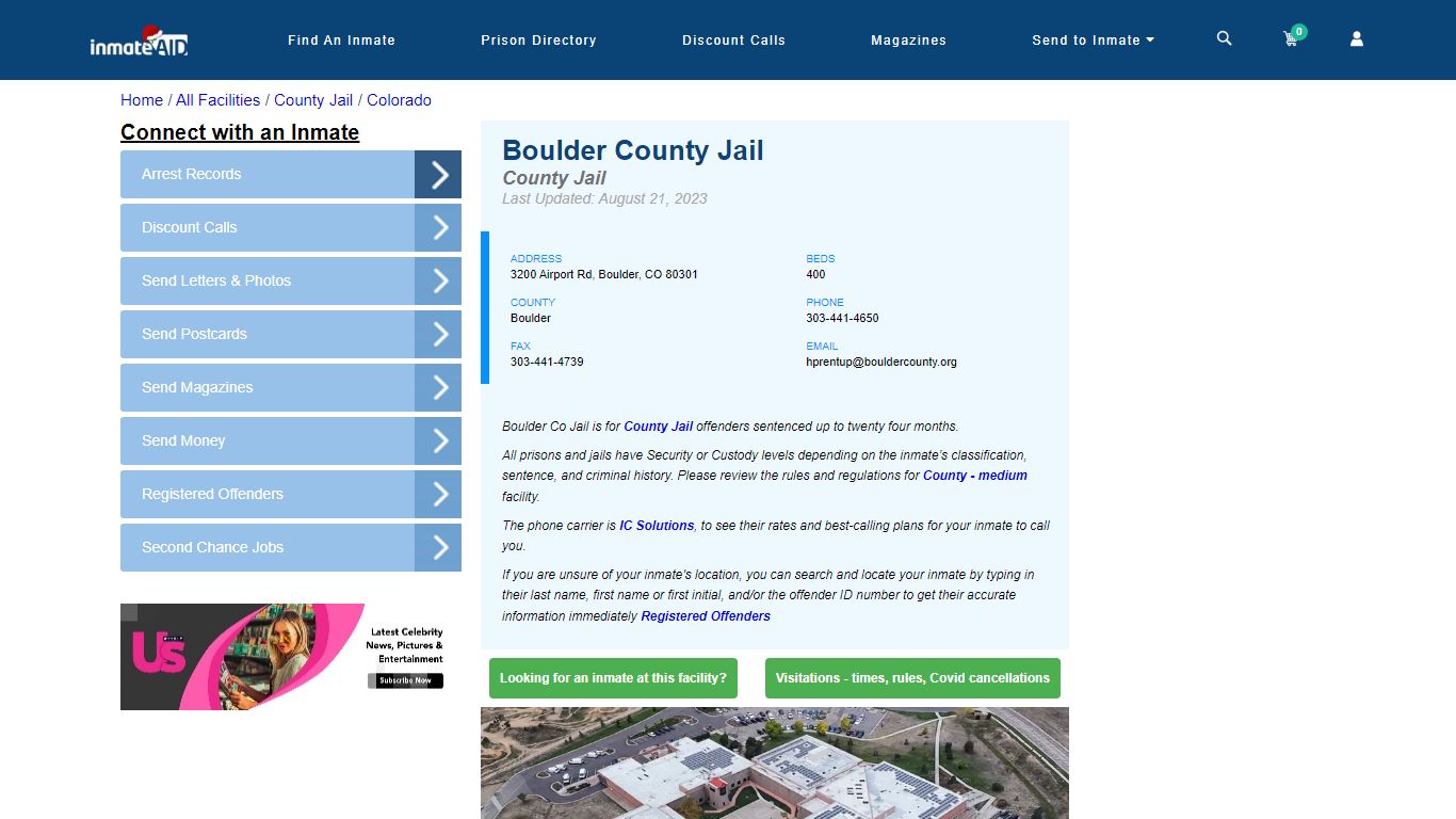 Boulder County Jail - Inmate Locator - Boulder, CO